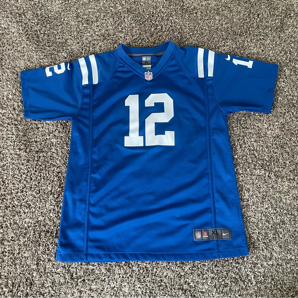 Nike‎ NFL On Field Indianapolis Colts Andrew Luck Jersey 12 Blue Youth XL 18-20